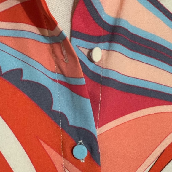 ALEXIS for Target Mixed Floral Long Sleeve Robe Dress S 70’s Tropical Party Trip - Picture 11 of 14